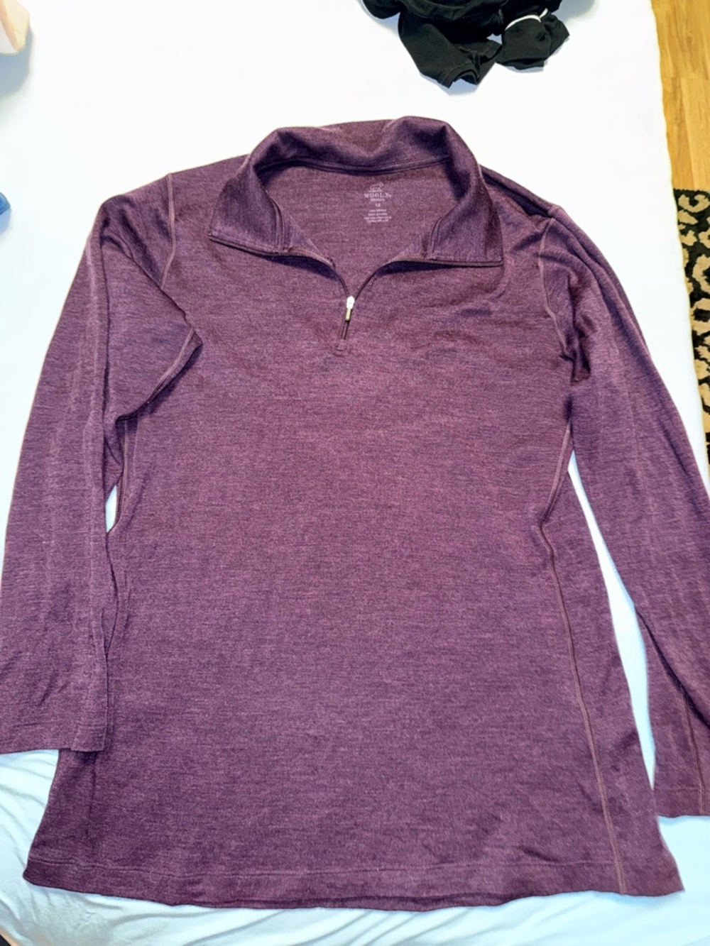 WOOLX Women’s Quarter-Zip Brooks Long Sleeve Top 1X